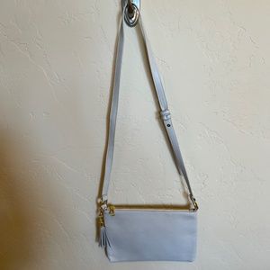 NWOT - Faux Leather Crossbody Bag/Purse - Gray